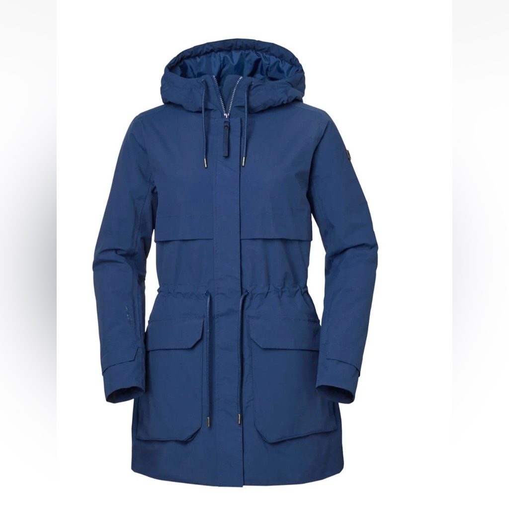 Helly Hansen Women's Boyne Insulated Navy Blue Parka Jacket Size Xl Nwt